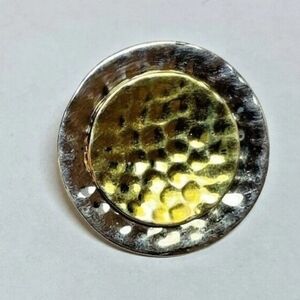 Silpada Hammered Sterling Silver & 14K Gold Plated Pendant S1375